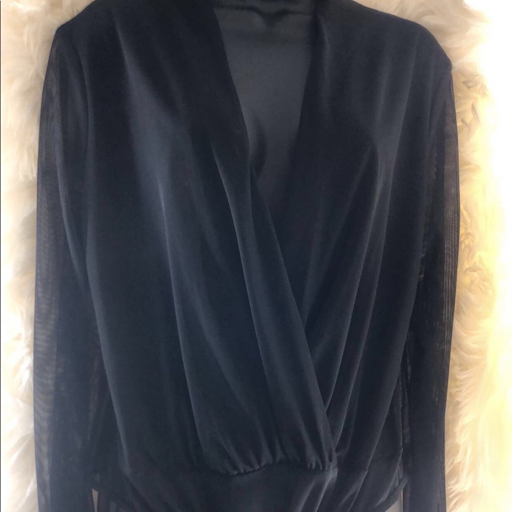 V neck bodysuit